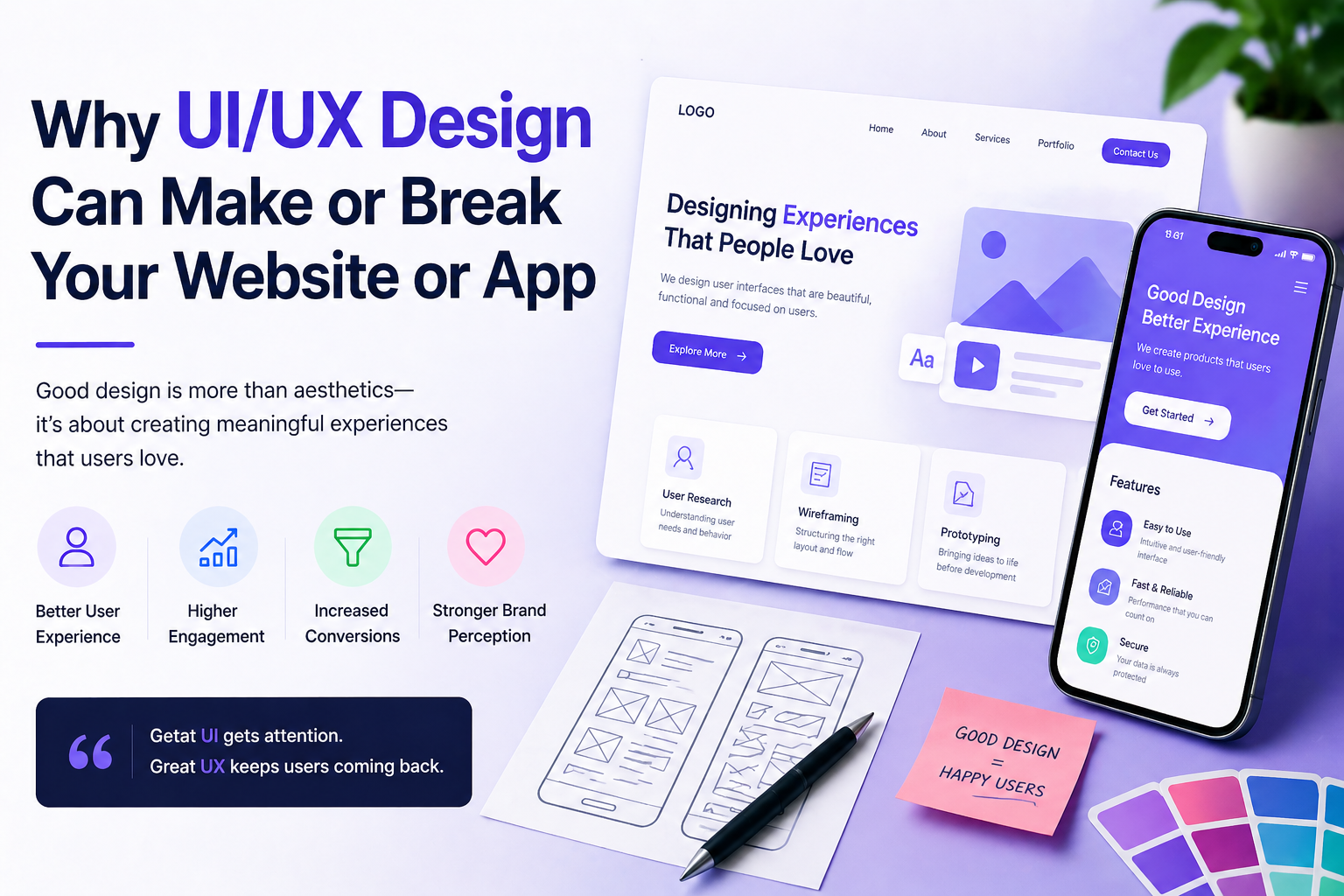 Why UI/UX Design Can Make or Break Your Website or App